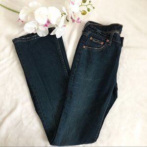 Levi’s dark wash straight jeans
